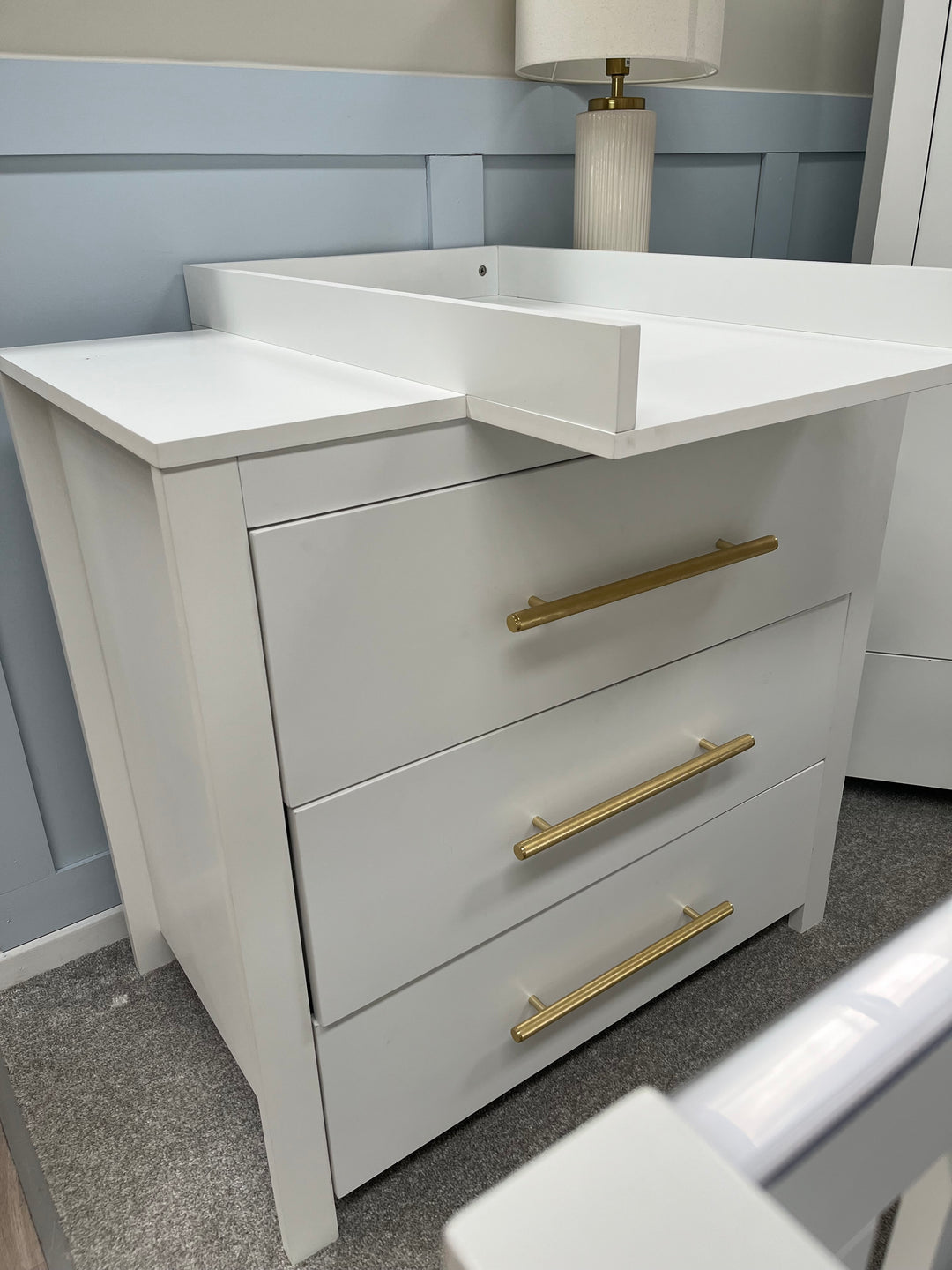 EX-DISPLAY Tutti Bambini Tivoli 3 Piece Nursery Room Set - White (COLLECTION OR LOCAL DELIVERY ONLY)