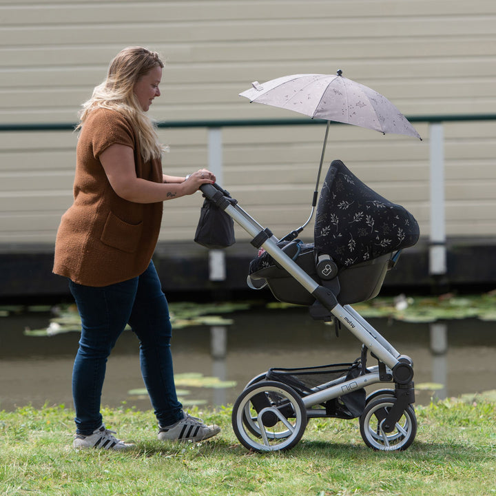 Dooky Stroller Parasol - Romantic Leaves Beige