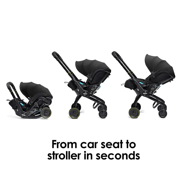 Doona X Car Seat & Stroller - Nitro Black + FREE Essentials Bag Worth £54.99!
