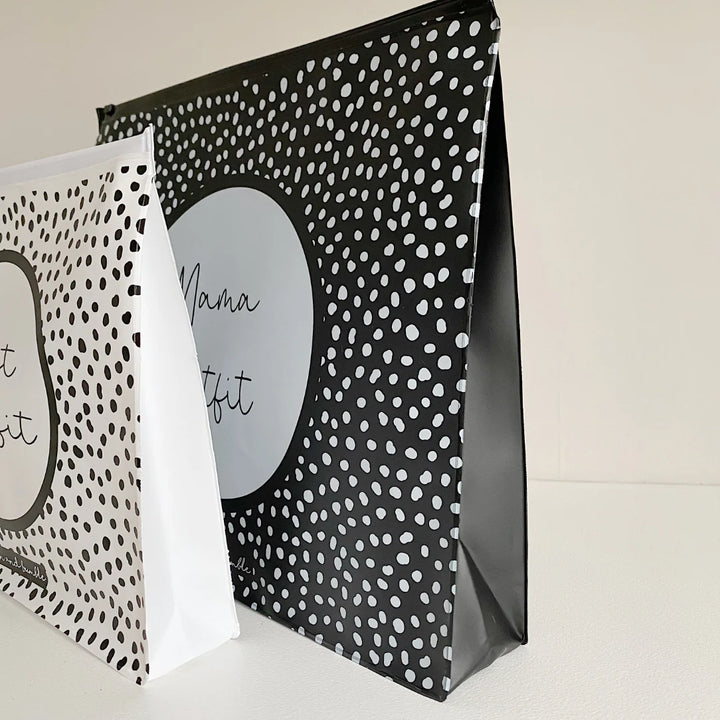 Bobbin & Bumble Zip Lock Hospital Bag Organiser Pouches - Spotty Print