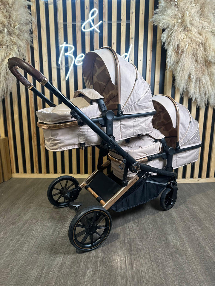 PRE LOVED My Babiie MB33 Twin Pushchair - Giraffe
