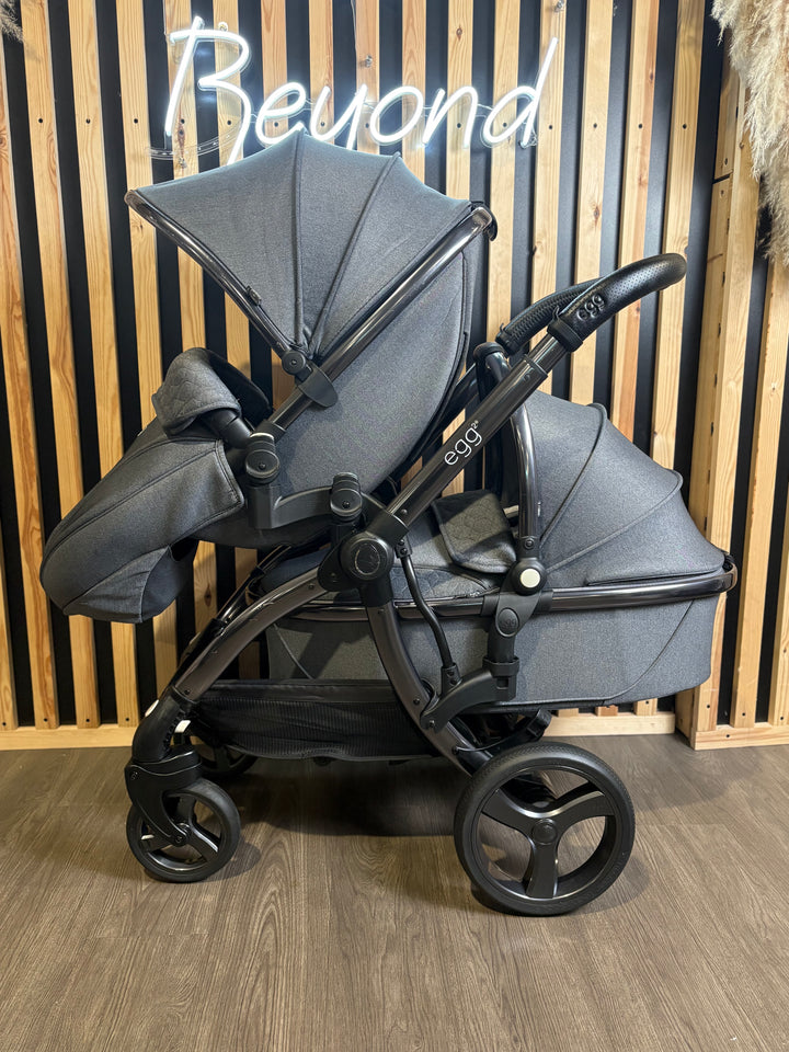 PRE LOVED egg2 Double Travel System - Quartz