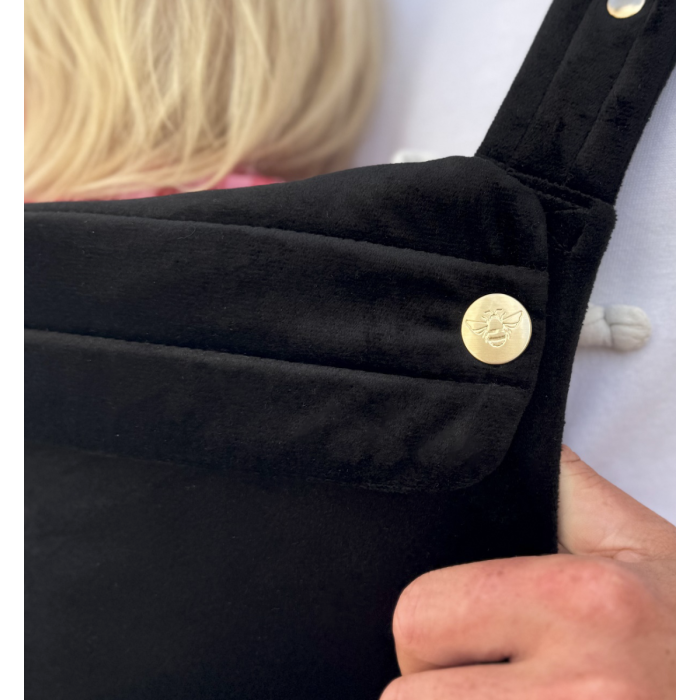 Bizzi Growin Velvet Baby Carrier - Onyx Black