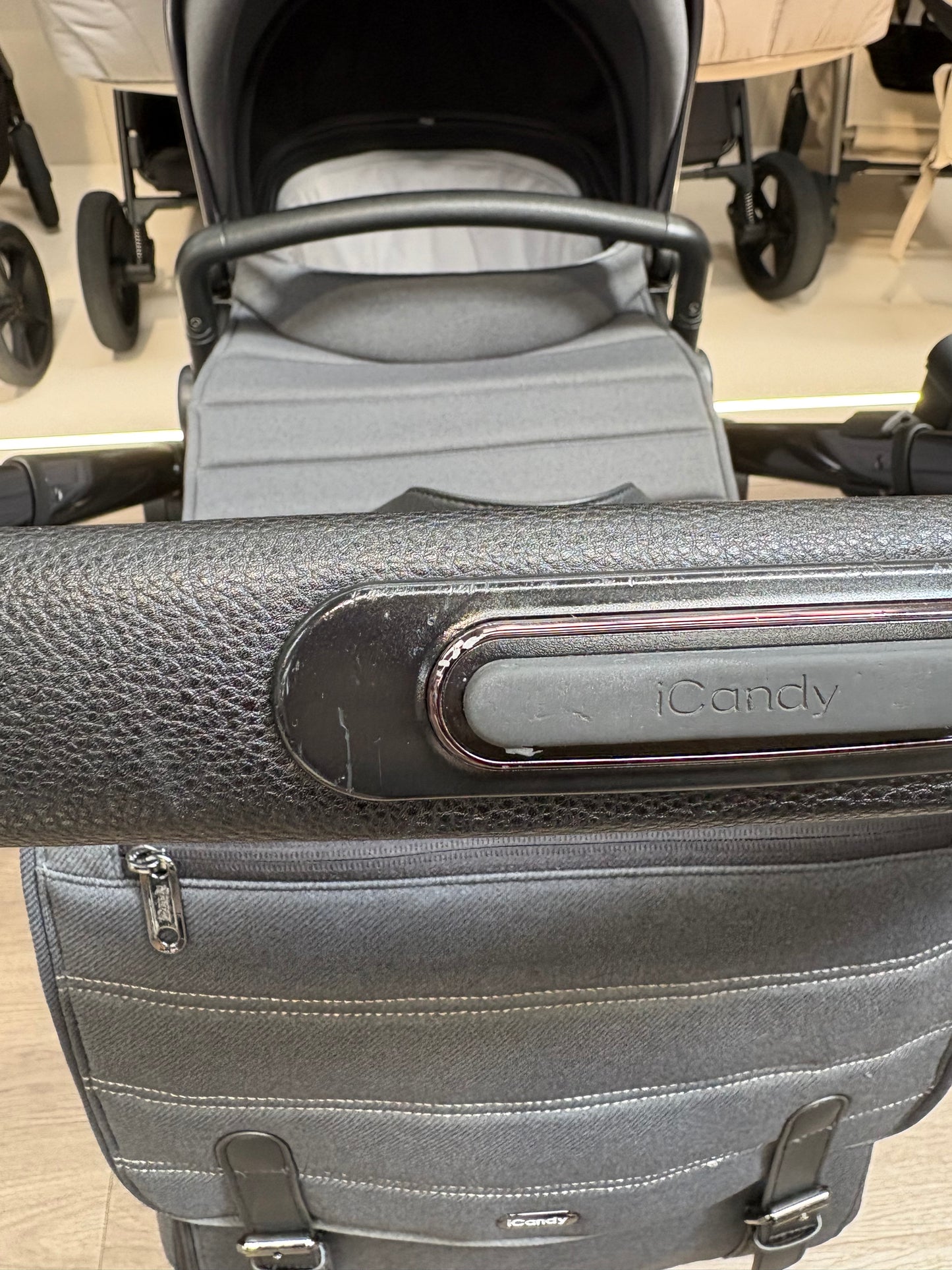 PRE LOVED iCandy Peach 7 Pram, Pushchair + Accessories - Dark Grey