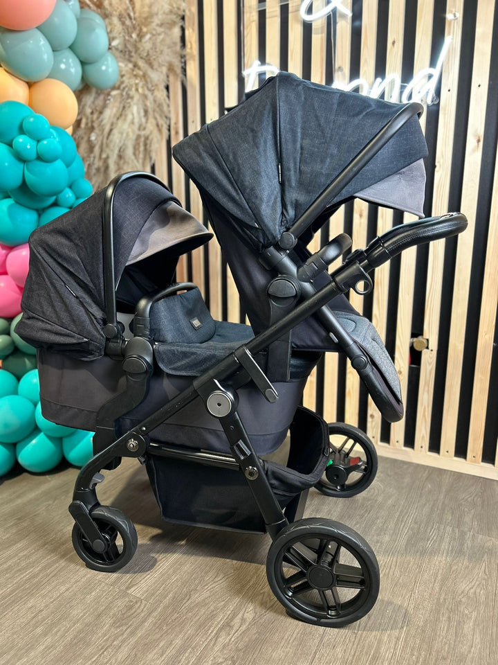 PRE LOVED Silver Cross Coast Single To Double Pushchair - Flint