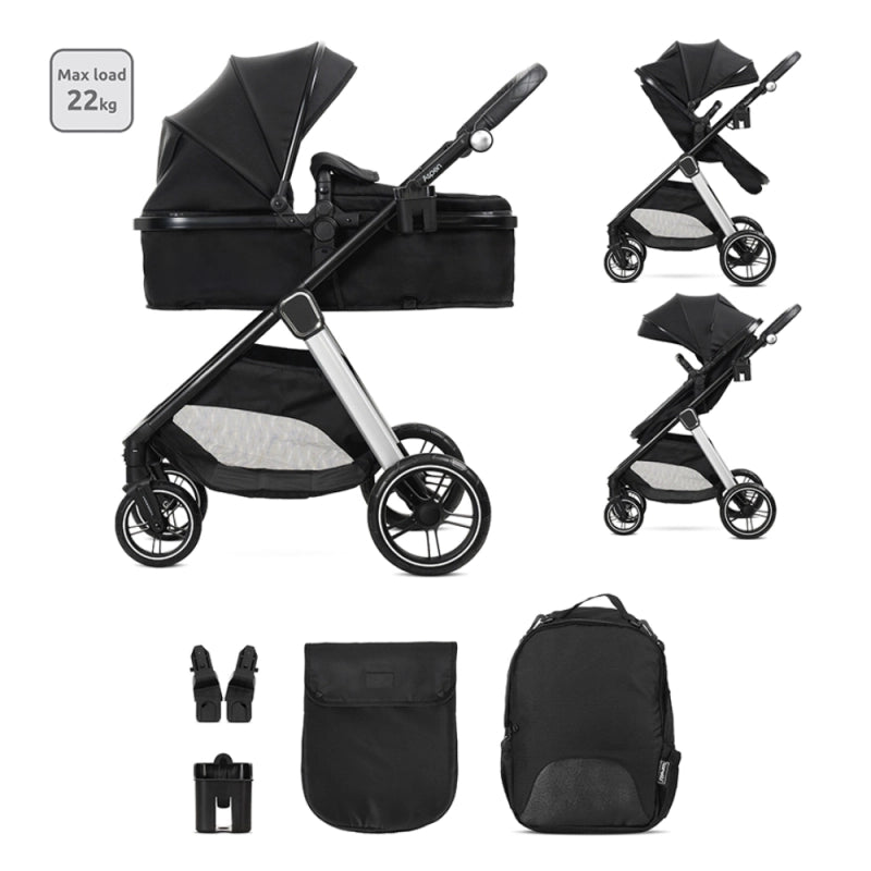 Lorelli Aspen 3in1 Travel System Inc Aria I Size Car Seat – Black