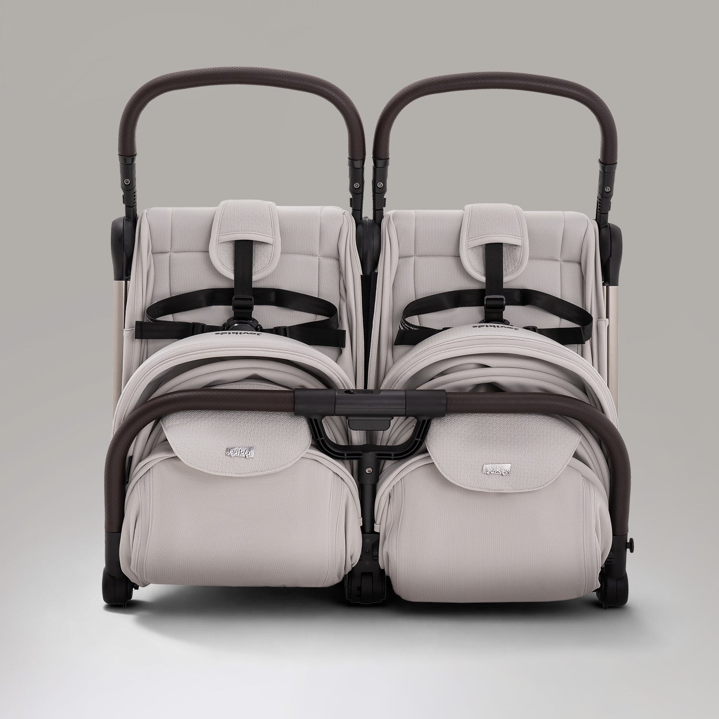 JoviKids Ayla Compact Twin Pushchair - Beige