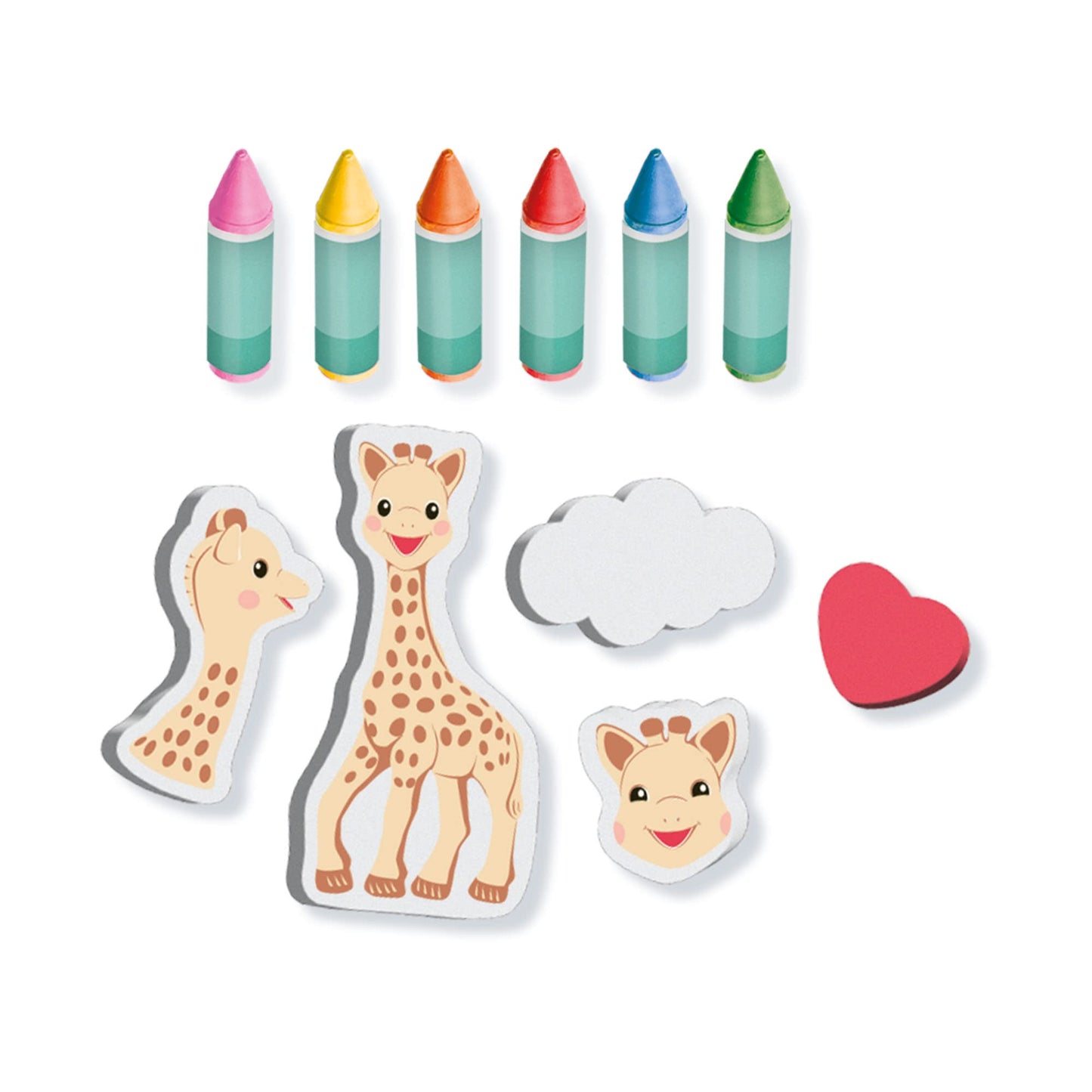 Sophie la Girafe Bath Crayons & Shapes