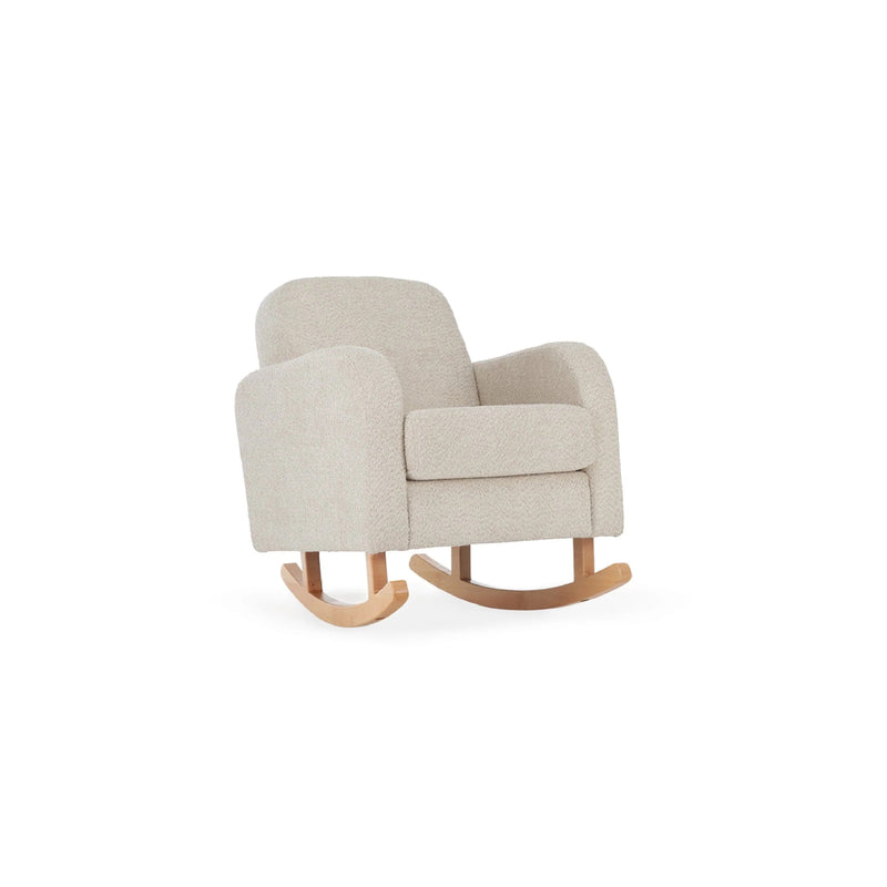 CuddleCo Etta Nursing Chair & Foot stool - Boucle Mushroom