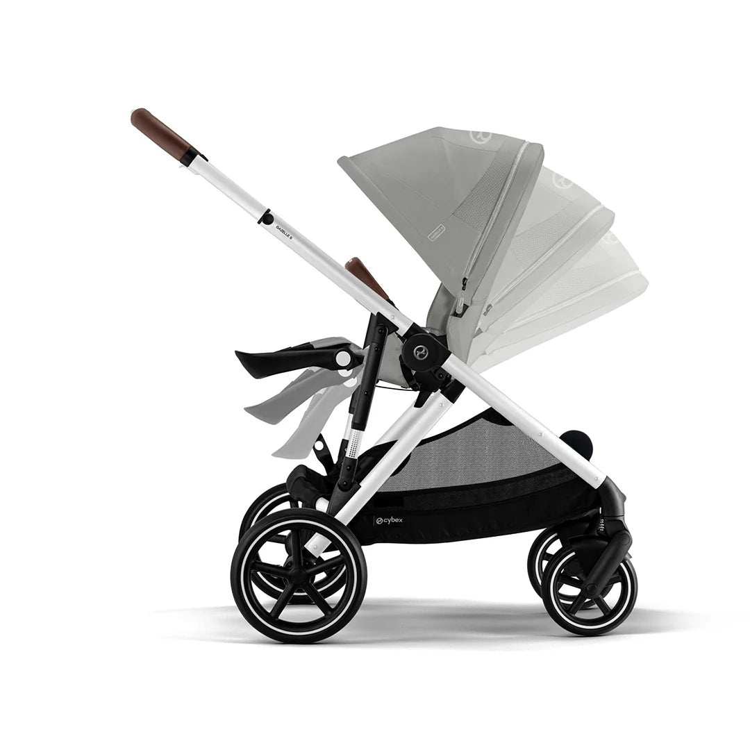 Cybex Gazelle Essential Bundle Inc Gold Footmuff - Stone Grey/Silver