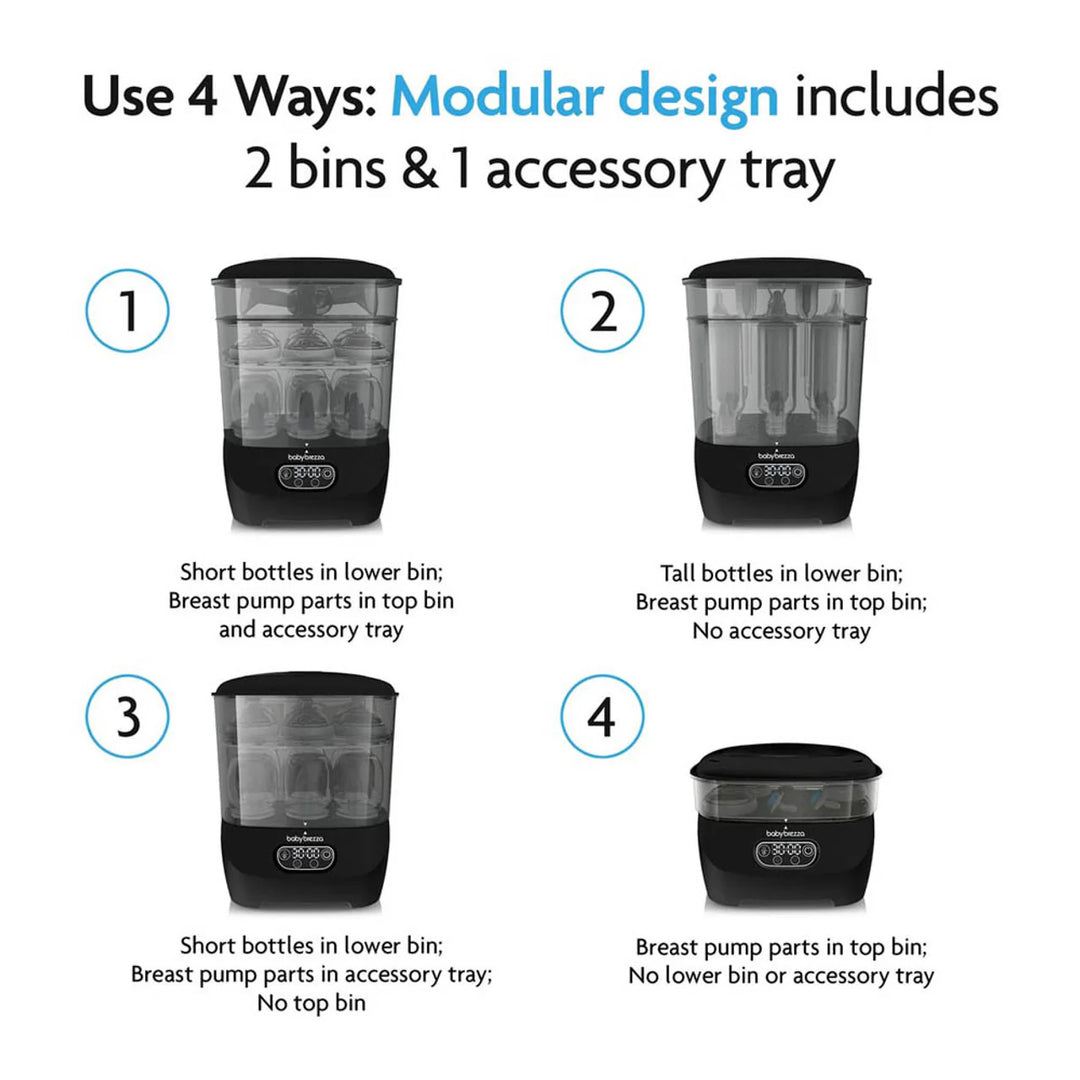 Baby Brezza Steriliser Dryer Advanced - All Black