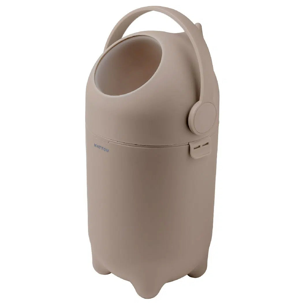 Nattou Dropy Nappy Bin and Changing Pad - Taupe