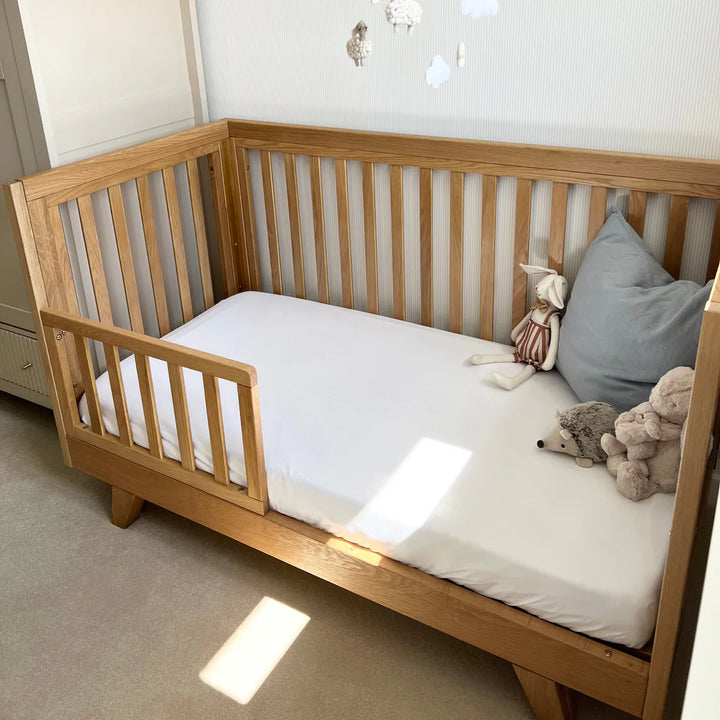 Clair De Lune Solid Oak Cot Bed