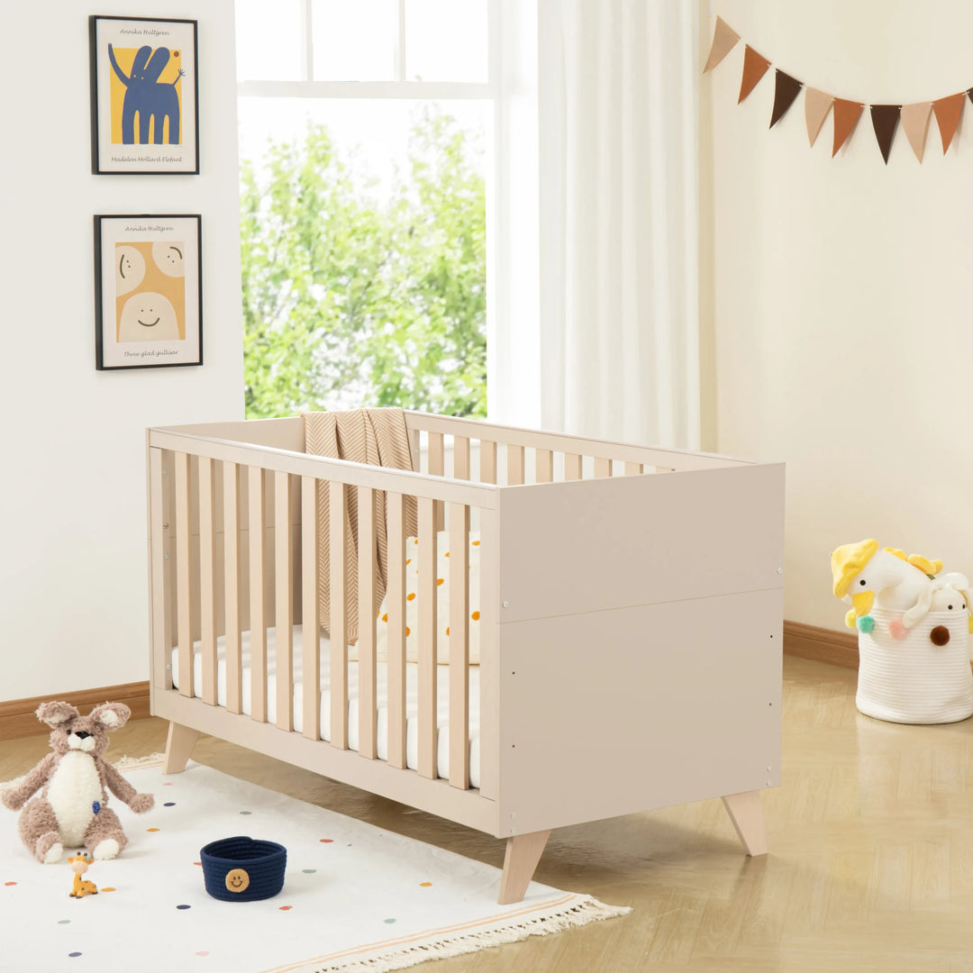 Babymore Dante Cot Bed – Cashmere