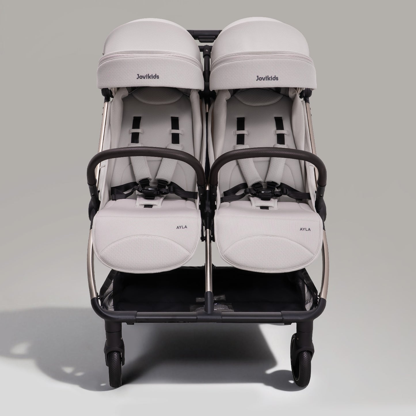JoviKids Ayla Compact Twin Pushchair - Beige