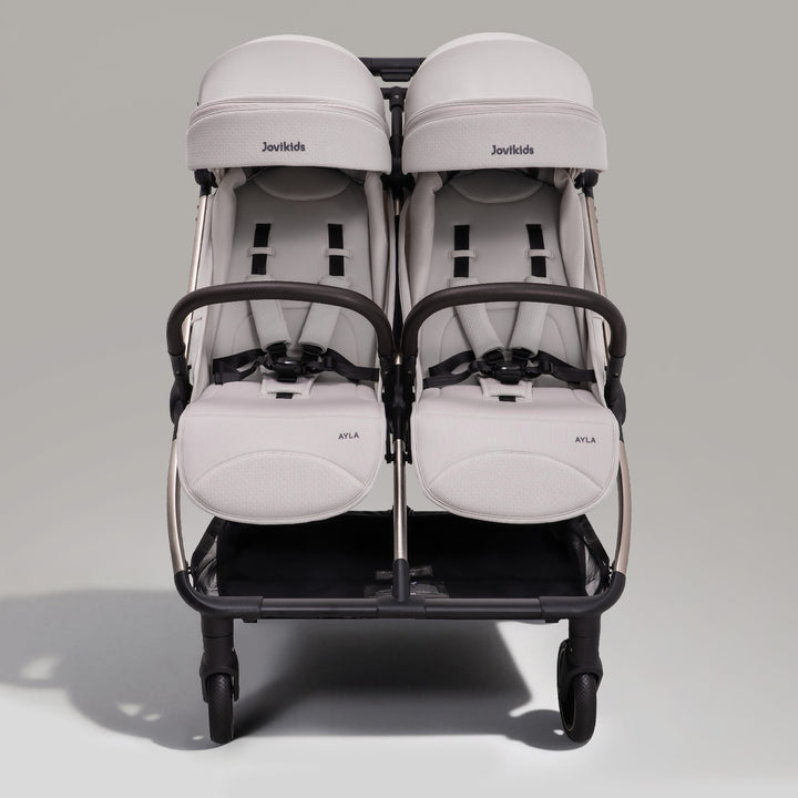 JoviKids Ayla Compact Twin Pushchair - Beige