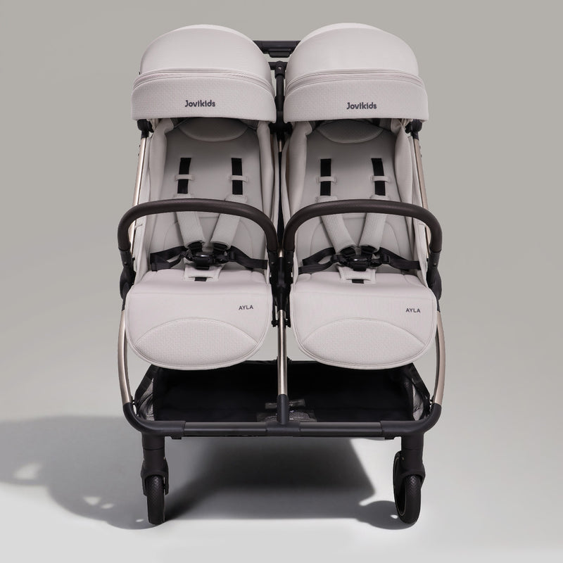 JoviKids Ayla Compact Twin Pushchair - Beige