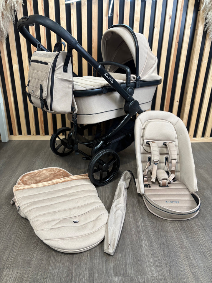 PRE LOVED iCandy Peach 7 Travel System - Cookie