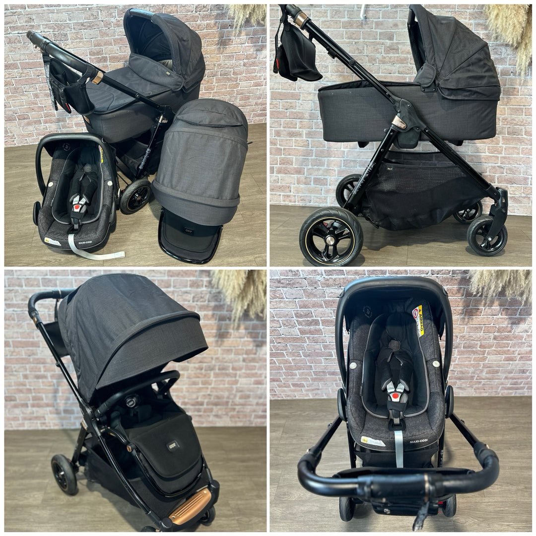 PRE LOVED Mamas & Papas FlipXT3 Travel System - Black/Rose Gold