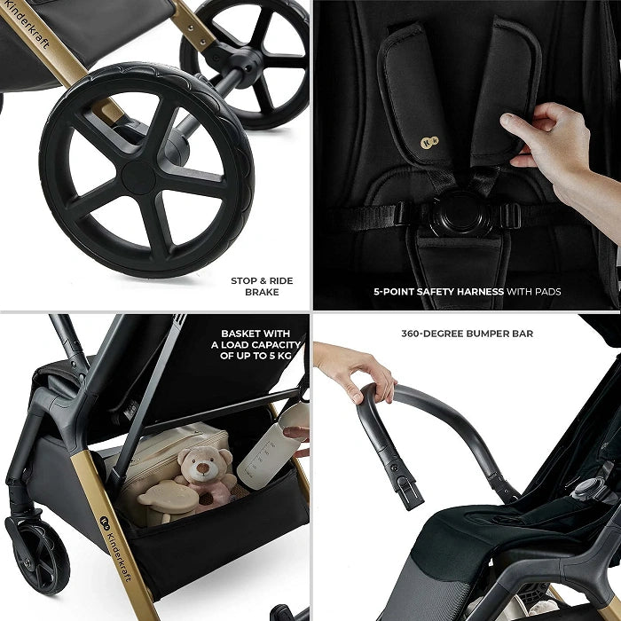 Kinderkraft Loom Stroller - Ink Black