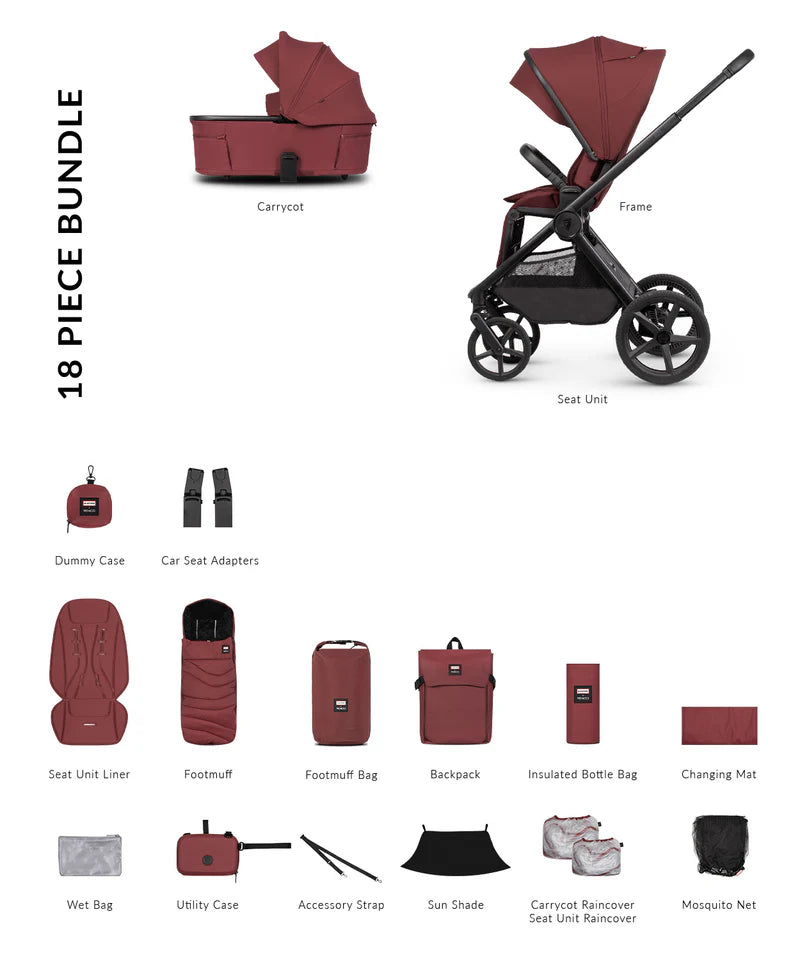 Hunter x Venicci Special Edition Upline3 2in1 Essential Bundle - Red