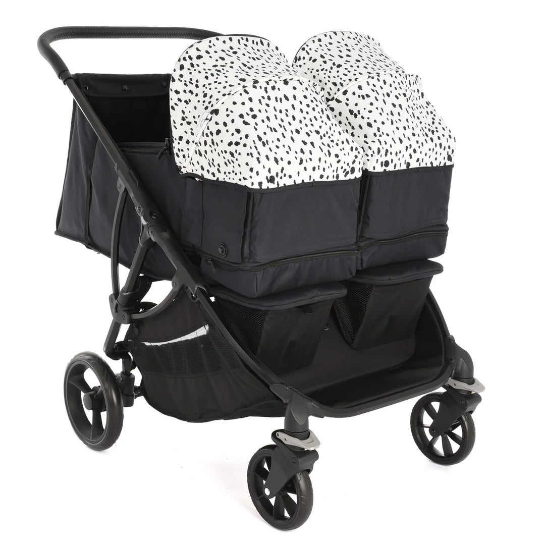 Roma Gemini Double Pushchair - Dalmation