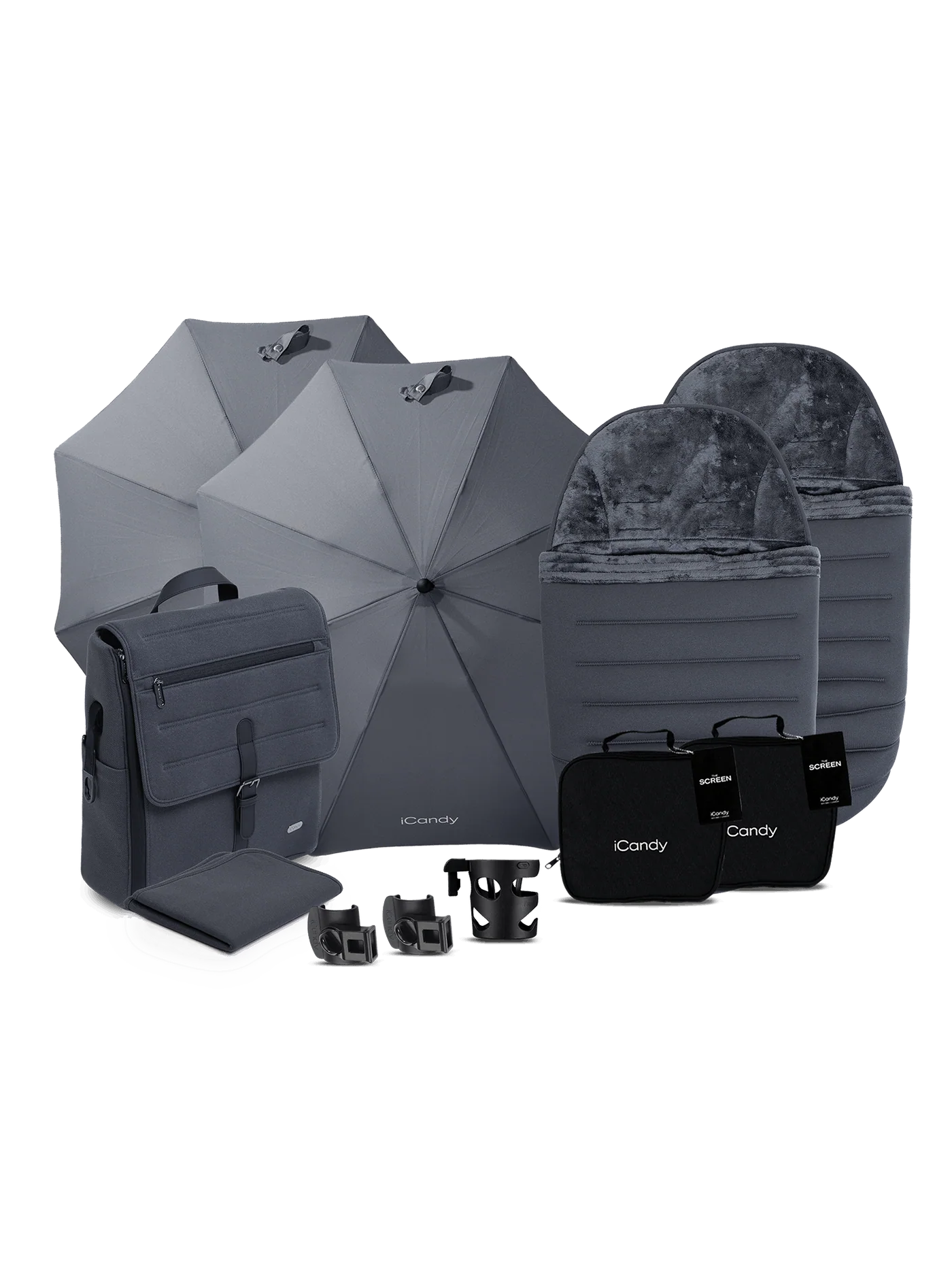 iCandy Peach 8 Double Complete Bundle - Grey