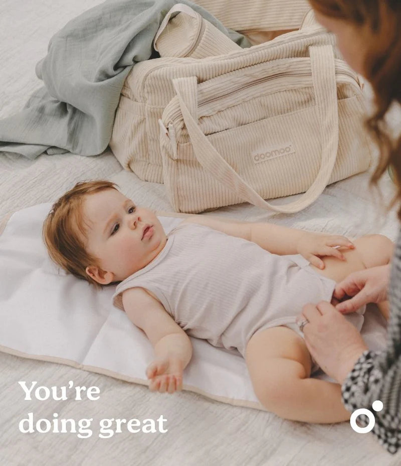 Doomoo Corduroy Soft Changing Bag - Beige