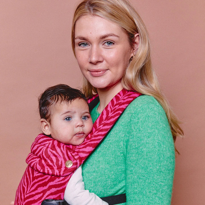 Bizzi Growin Nomad Air Animal Print Baby Carrier – Flaming Zebrano