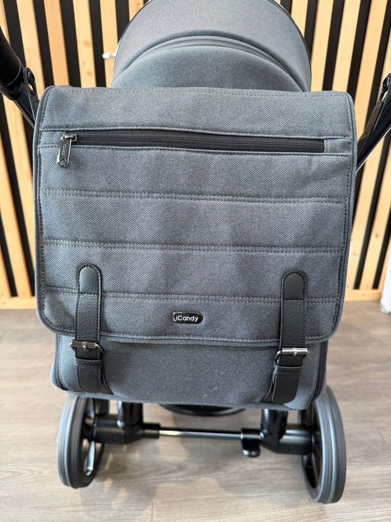 PRE LOVED iCandy Peach 7 Pram + Pushchair - Dark Grey