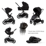 Redkite Push Me Cruise Complete Essentials Baby Bundle Inc Spin Base - Liquorice