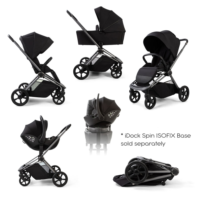 Redkite Push Me Cruise Complete Essentials Baby Bundle Inc Spin Base - Liquorice
