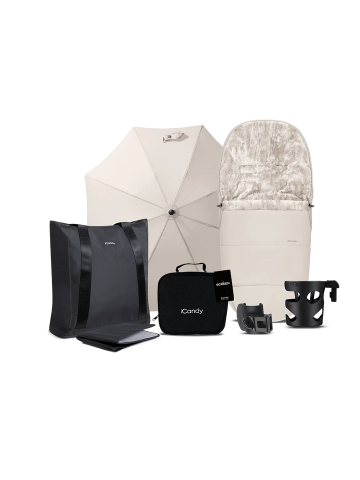 iCandy Core2 Travel System with Cybex Cloud T & Base T - Sandstone