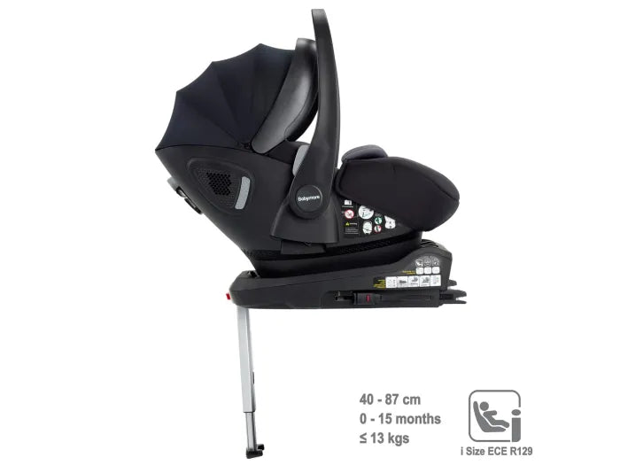 Babymore Chia Travel System Pecan with Base - Midnight Blue