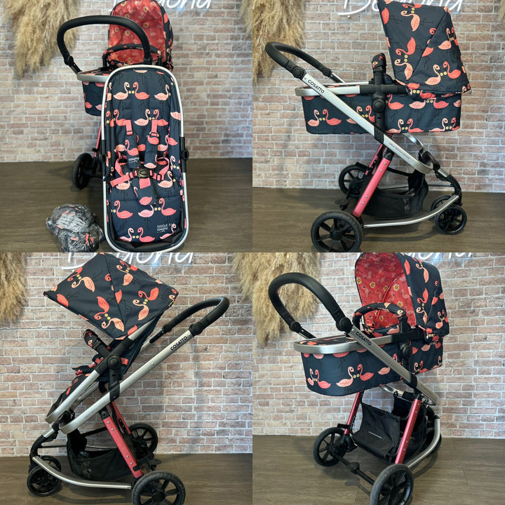 PRE LOVED Cosatto Giggle Pram & Pushchair - Pretty Flamingo