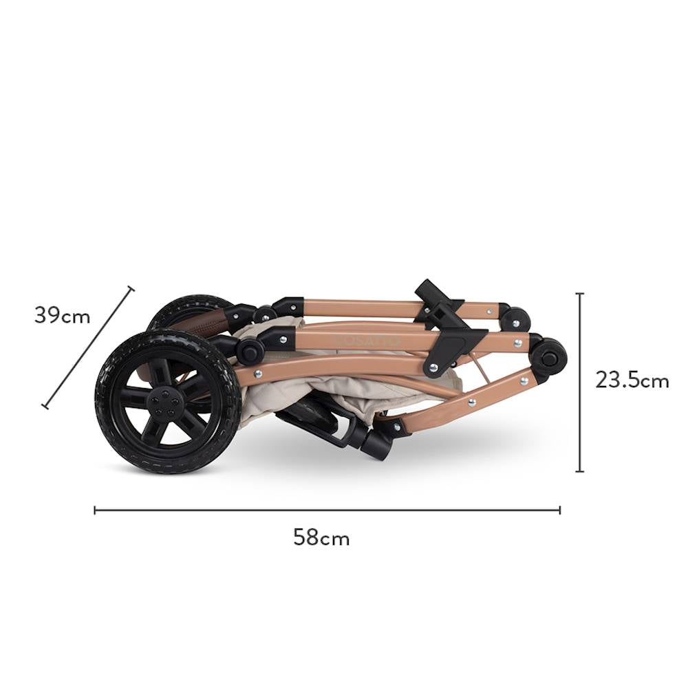 Cosatto Wow 3in1 Complete Dolls Travel System Set - Whisper