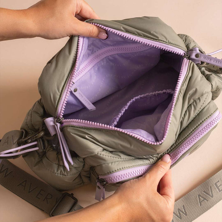 Avery Row Pram Organiser Bag - Olive Green