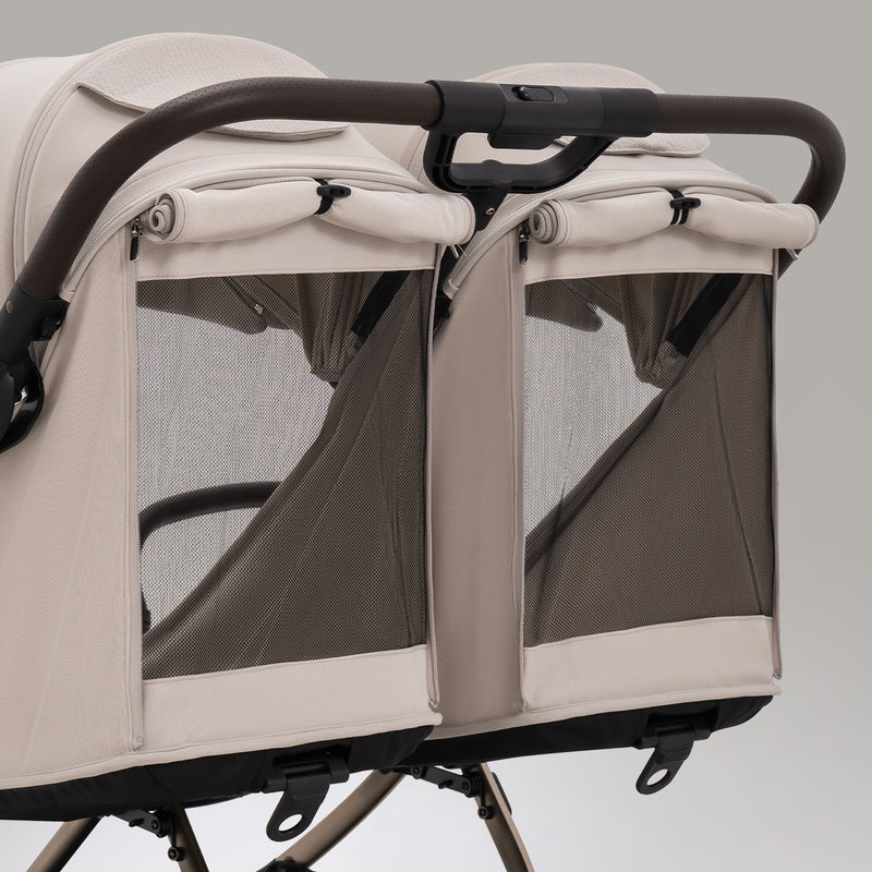 JoviKids Ayla Compact Twin Pushchair - Beige