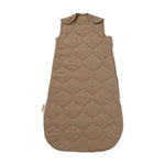 The Little Green Sheep Organic Quilted Baby Sleeping Bag - Ebony with Cocoa - 2.5 Tog