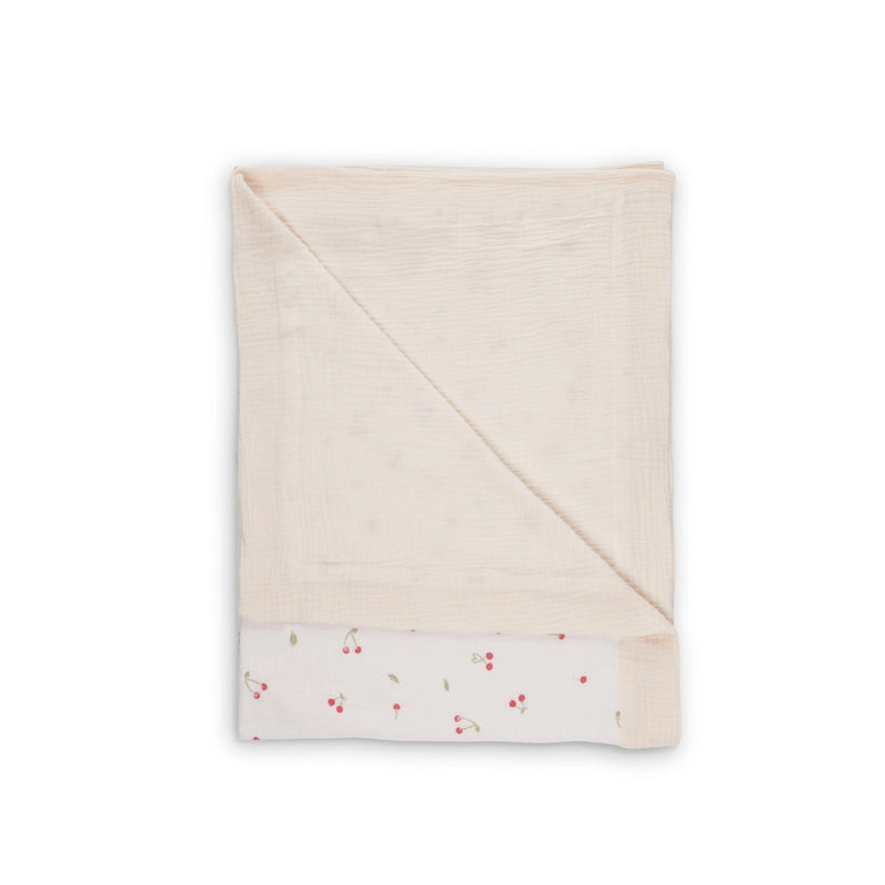 CuddleCo Comforter Blanket - Ditsy Cherry
