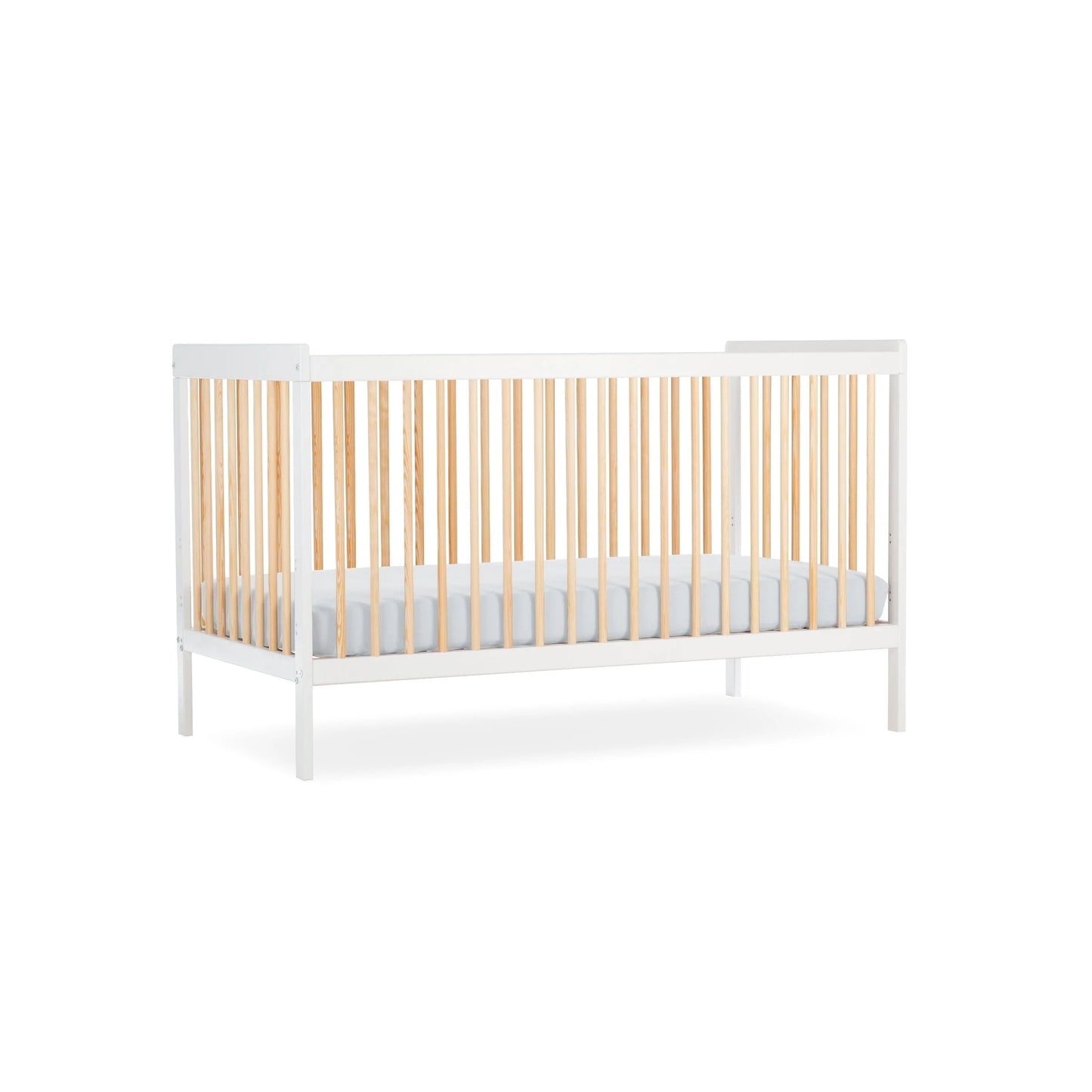 CuddleCo Nola Cot bed - White/Natural