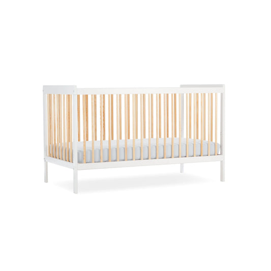 CuddleCo Nola Cot bed - White/Natural
