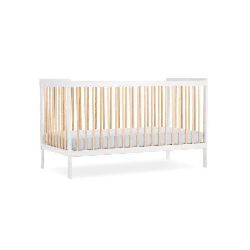 CuddleCo Nola Cot bed - White/Natural
