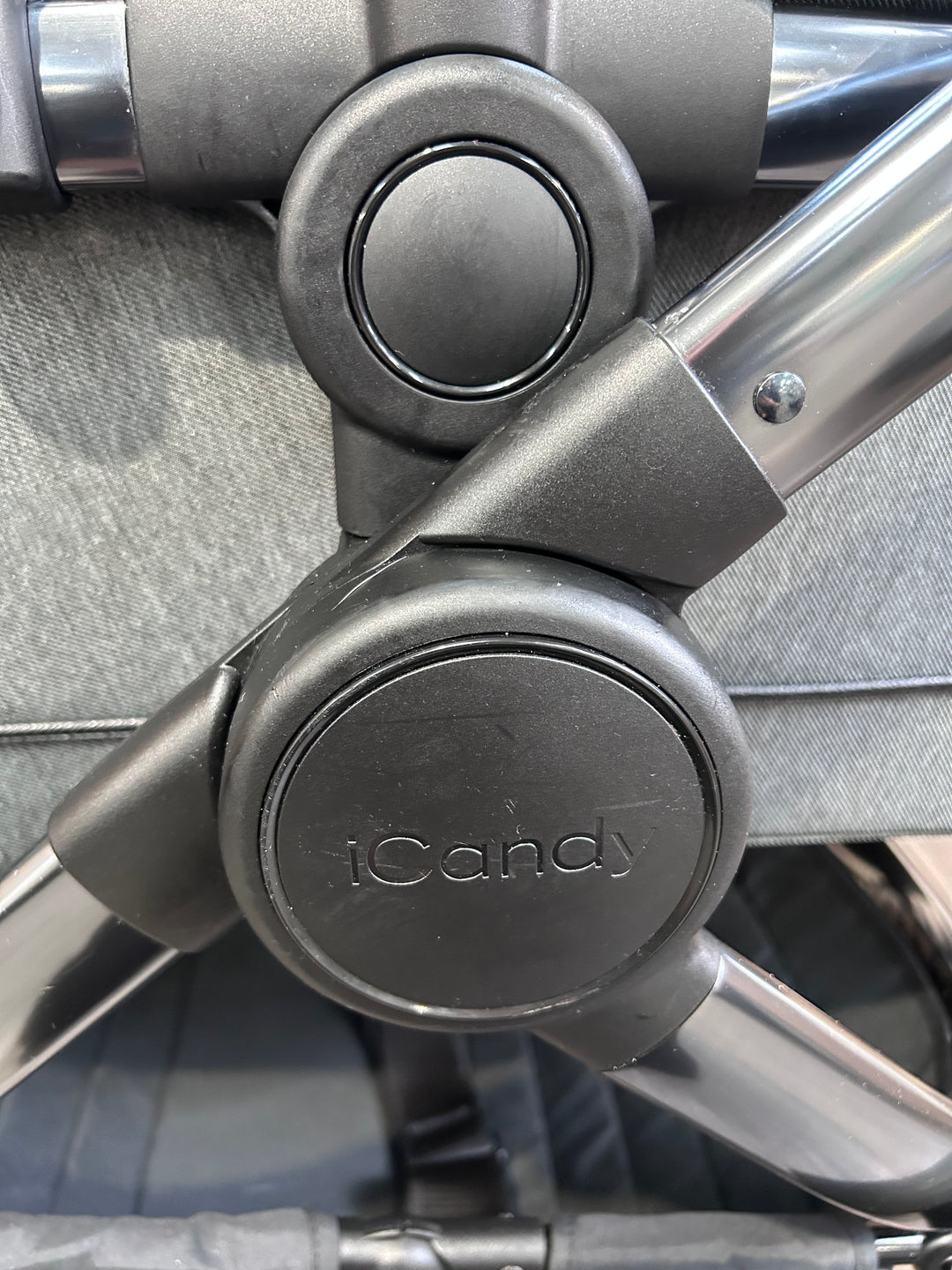 PRE LOVED iCandy Peach 6 Travel System - Dark Grey Twill