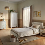 CuddleCo Clara Luxe 2 Piece Furniture Set - White & Ash