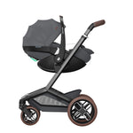 Maxi-Cosi Fame Pebble 360 Pro2 9 Piece Premium Travel System Bundle - Twillic Graphite/Brown
