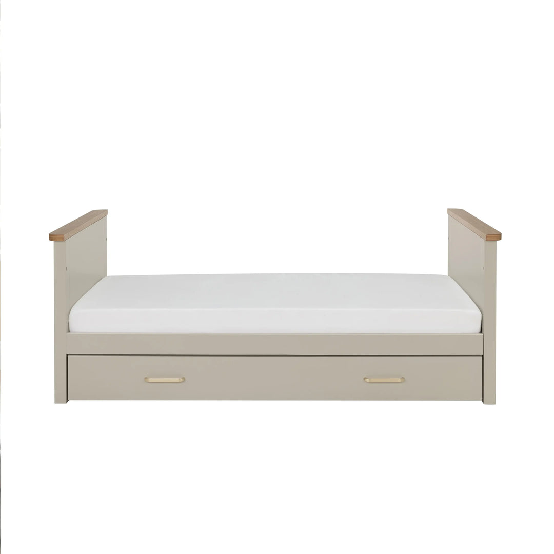 Babymore Mira Cot Bed – Cashmere Warm Oak