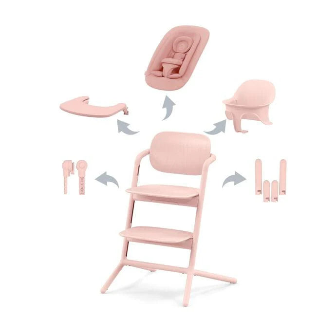 Cybex Lemo 4in1 Highchair Bundle - Pearl Pink