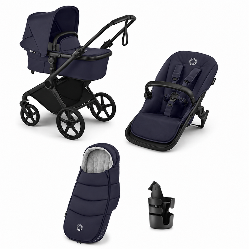Bugaboo Cub Essential Stroller Bundle - Deep Indigo
