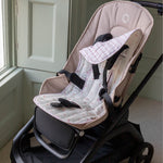 Avery Row Pram Liner - Anemone/Pink Check